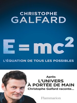 cover image of E = mc2. L'équation de tous les possibles